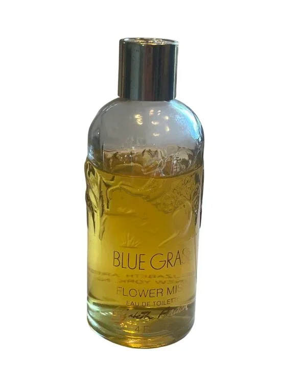 Elizabeth Arden Blue Grass Eau De Toilette Flower Mist 4 Oz Vtg Bottle 75% Full - Picture 1 of 3